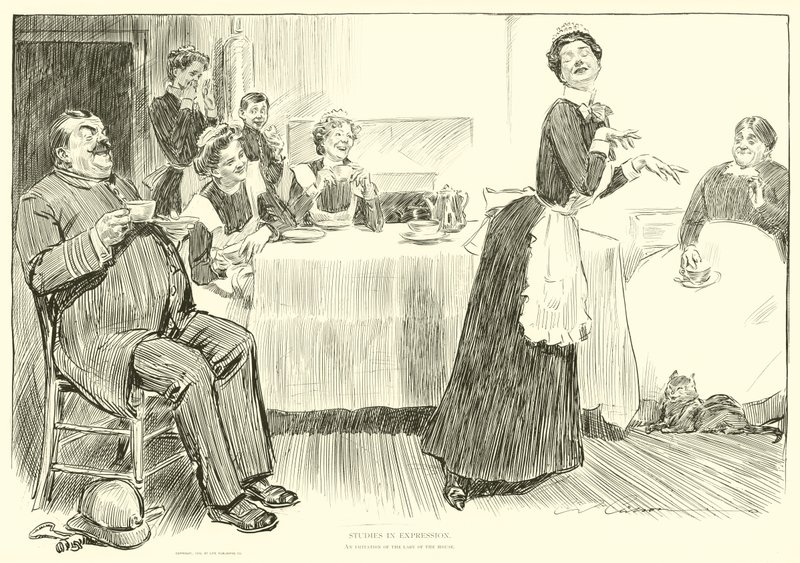 Sosyal Merdiven için İllüstrasyon by Charles Dana Gibson
