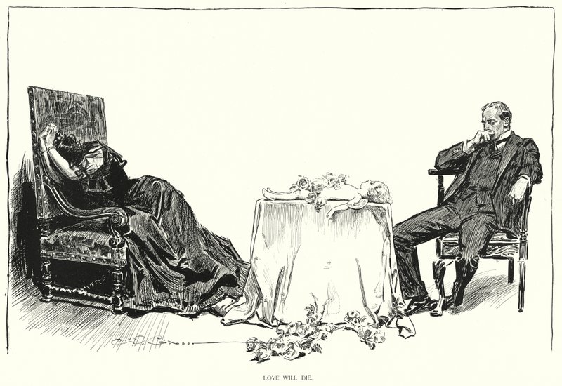Aşk ölecek (lito) by Charles Dana Gibson