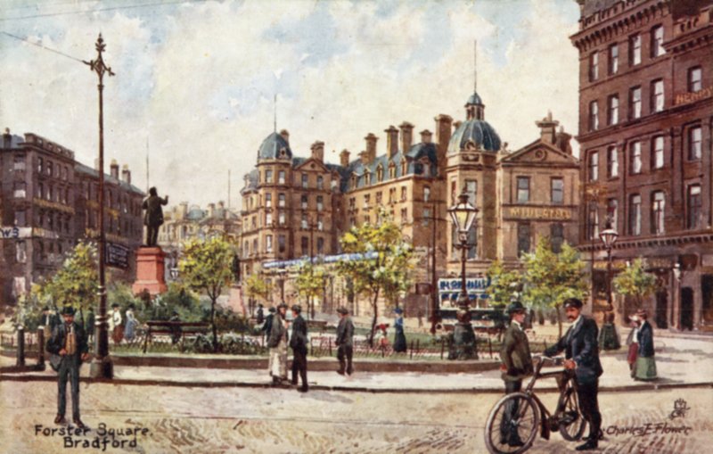 Forster Meydanı, Bradford by Charles Edwin Flower