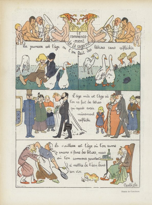 Le Rire için İllüstrasyon by Charles Emile Egli