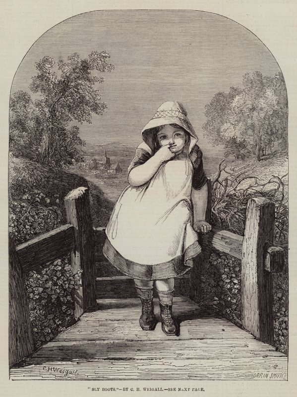ಸ್ಲೈ ಬೂಟ್ಸ್ ಕೆತ್ತನೆ ಟರ್ಕ್ by Charles Harvey Weigall