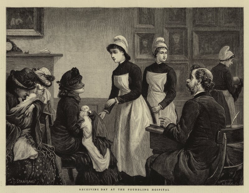 Foundling Hastanesinde Kabul Günü by Charles J. Staniland