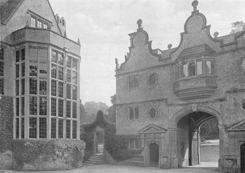 Stanway: Ön Avlu ve Kapı Evi by Charles Latham