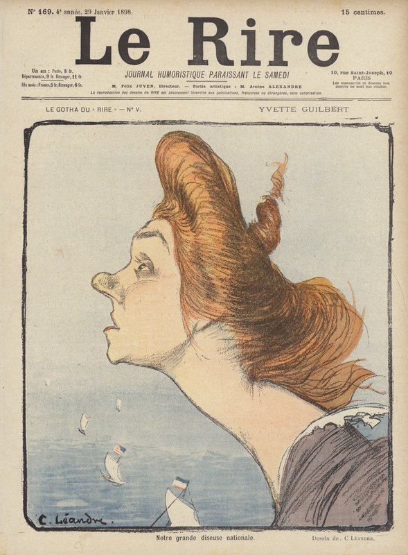 Le Rire için İllüstrasyon by Charles Leandre