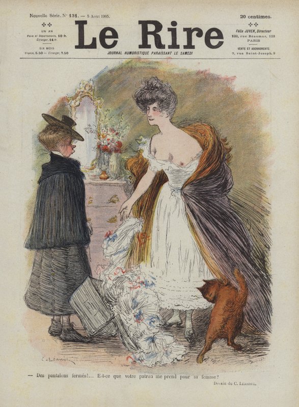 Le Rire için İllüstrasyon by Charles Leandre