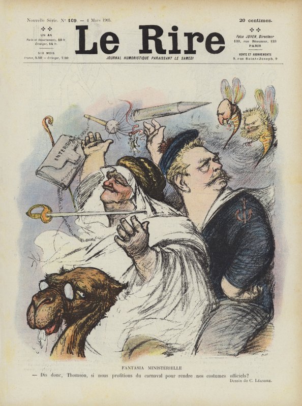 Bakanlık fantezisi. Le Rire için İllüstrasyon by Charles Leandre
