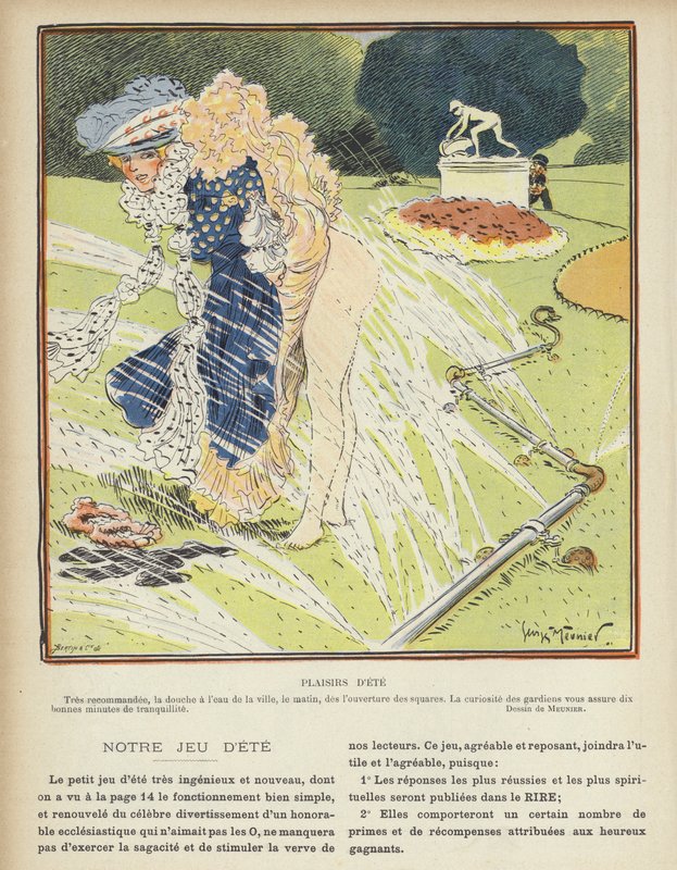 Le Rire için İllüstrasyon by Charles Meunier