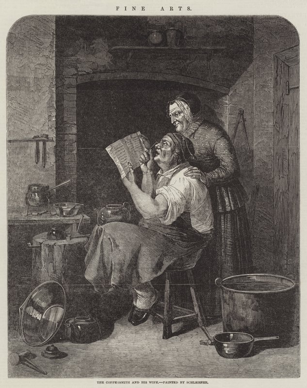 Bakırcı ve Karısı by Christian Andreas Schleisner