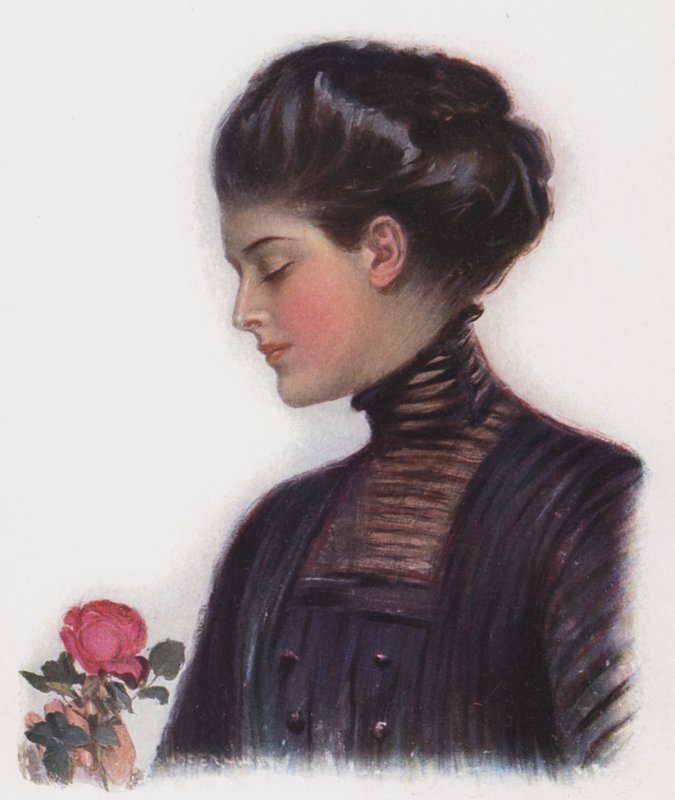 Güllü kız (renkli taş) by Clarence F. Underwood