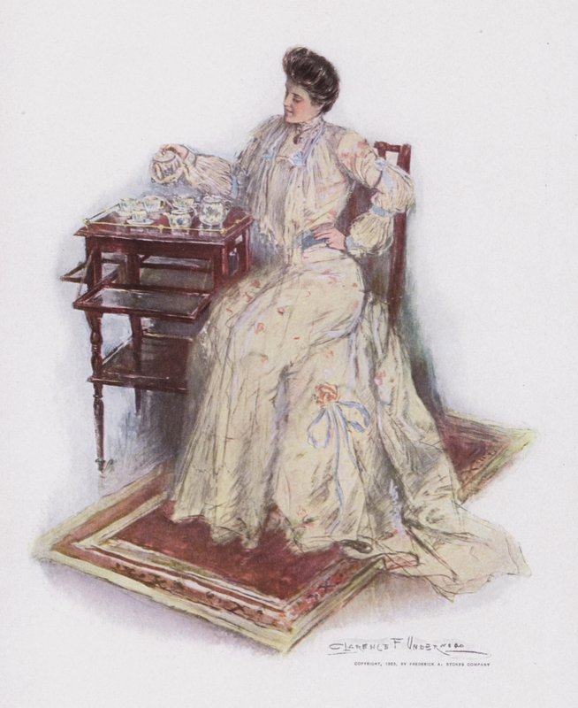 Çay Fincanı Üzerinde (renkli taş) by Clarence F. Underwood