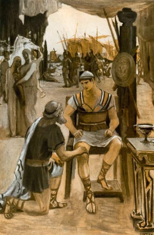 Illustration for the Iliad by Homer  by Clement Goutier