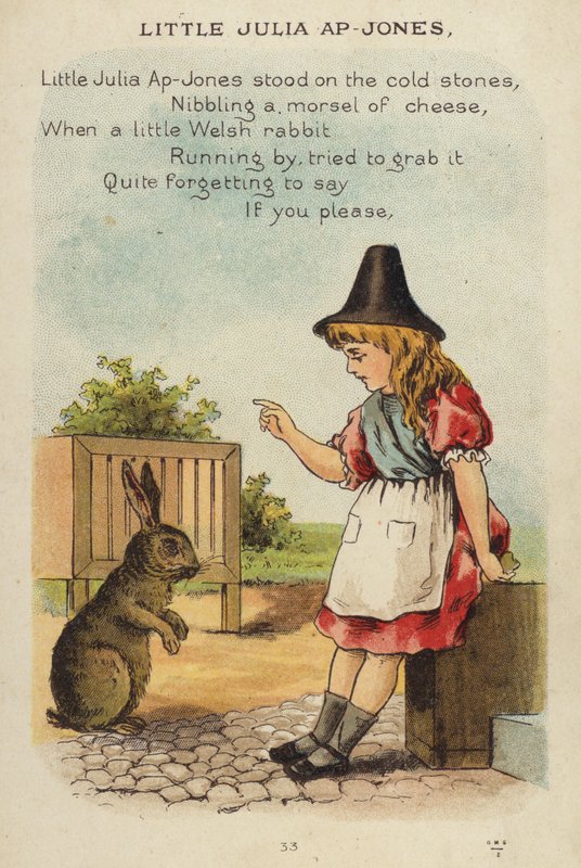 Tekerleme: Küçük Julia Ap-Jones (chromolitho) by Constance Haslewood