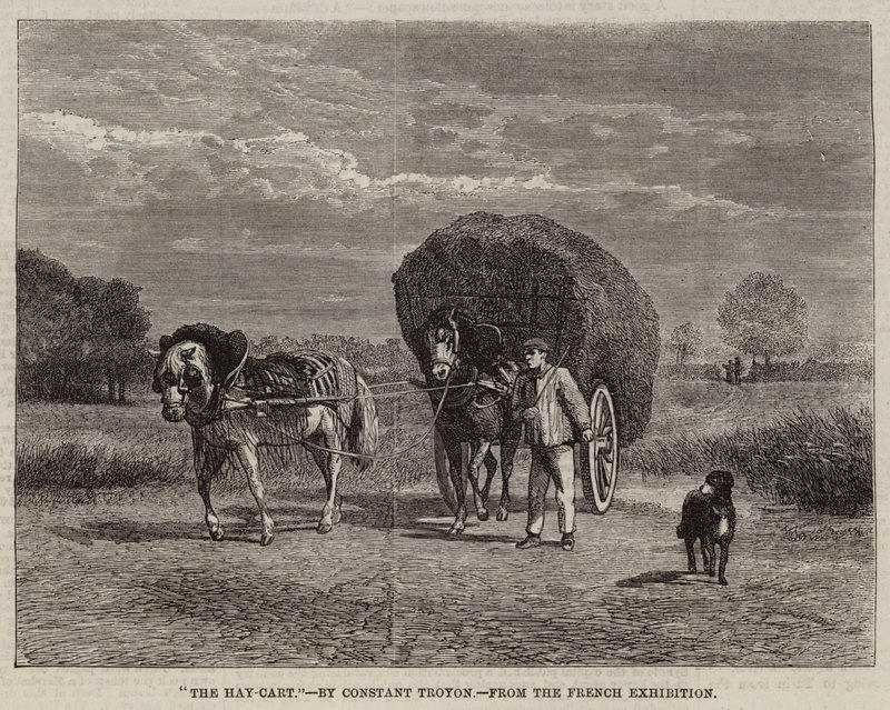 Saman Arabası by Constant Emile Troyon