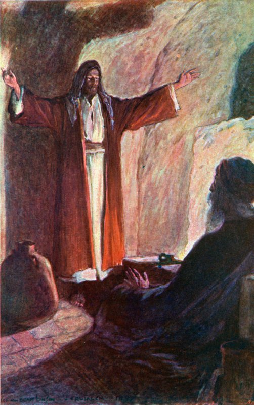 İsa ve Nikodim by Corwin Knapp Linson