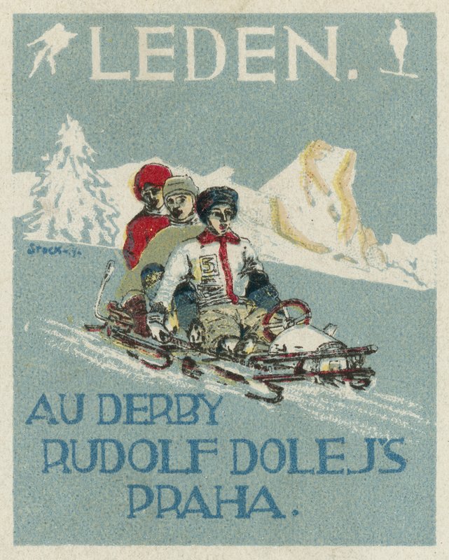 Ocak ayı. Au Derby Rudolf Dole modası, Prag by Czech School