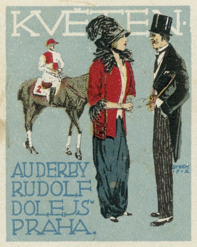 Mayıs ayı. Au Derby Rudolf Dole modası, Prag by Czech School