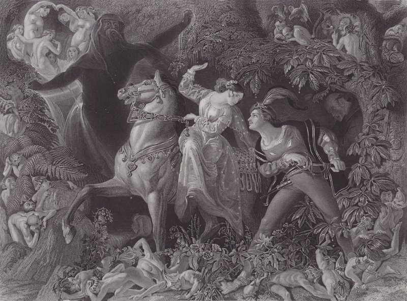 Undine (gravür) by Daniel (after) Maclise