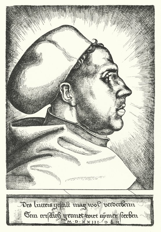 Martin Luther, Alman Protestan reformcu by Daniel Hopfer