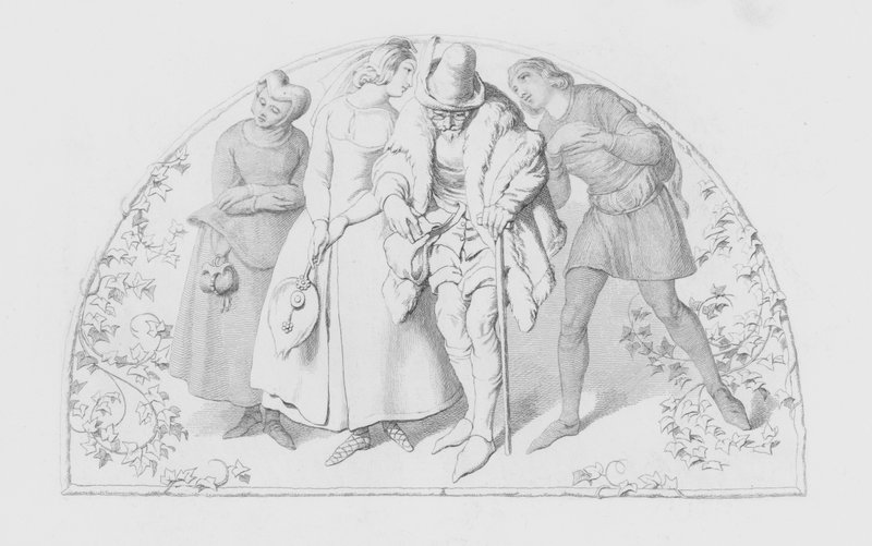 Shakespeare, The Lean And Slipper?d Pantaloon by Daniel Maclise