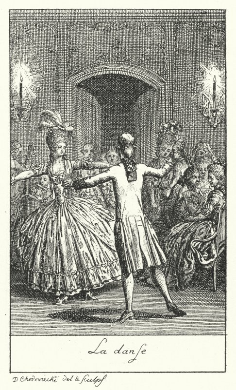Dans (gravür) by Daniel Nikolaus (after) Chodowiecki