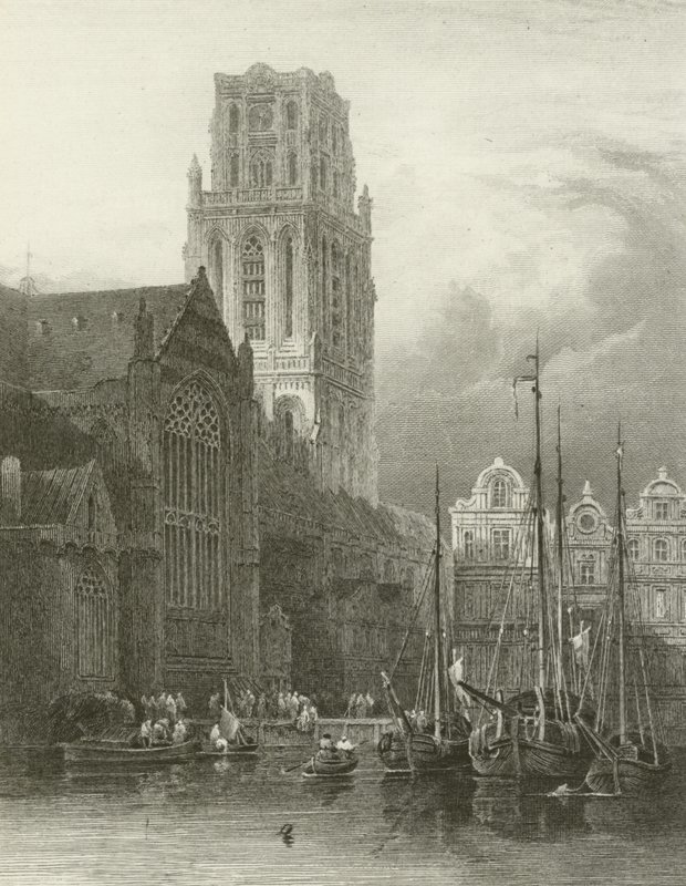 Rotterdam, St Lawrence Kilisesi by David Roberts