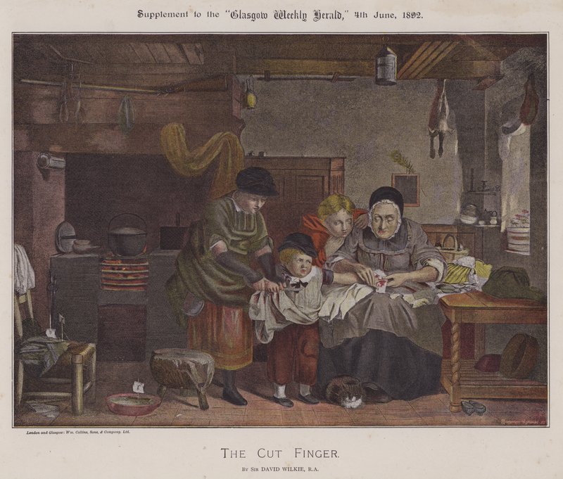 Kesik Parmak (renkli taş) by David (after) Wilkie