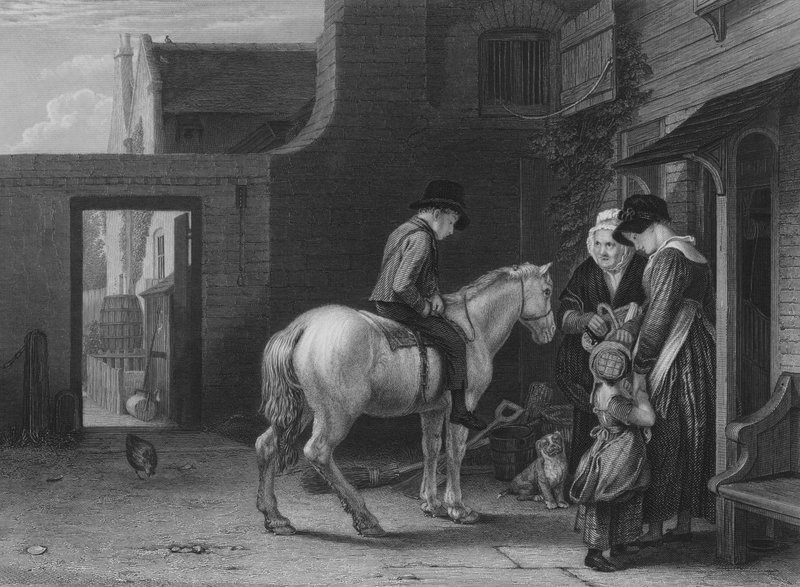 Emanetçi Çocuk (gravür) by David (after) Wilkie
