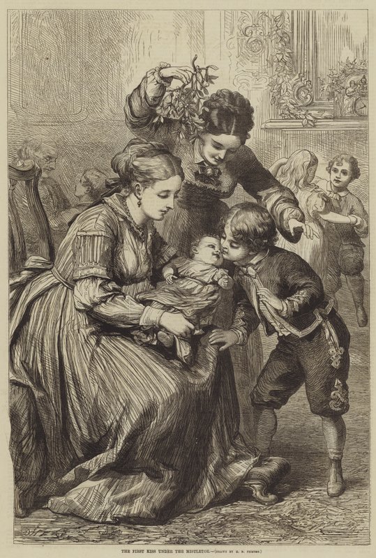 Ökseotunun Altındaki İlk Öpücük by David Henry Friston
