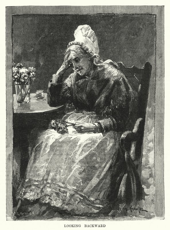 Geriye Bakmak (gravür) by Davidson Knowles