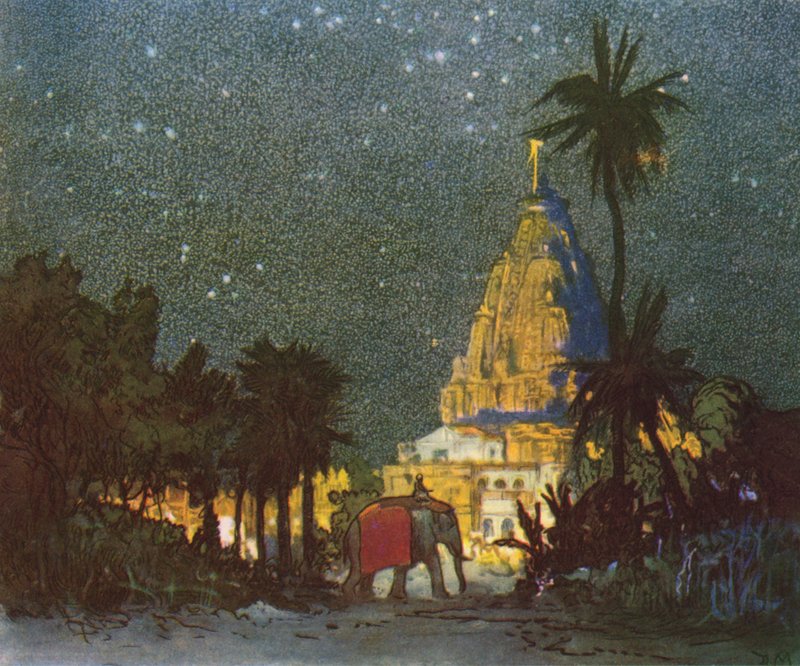 Hindistan (renkli litho) by Donald (after) Maxwell