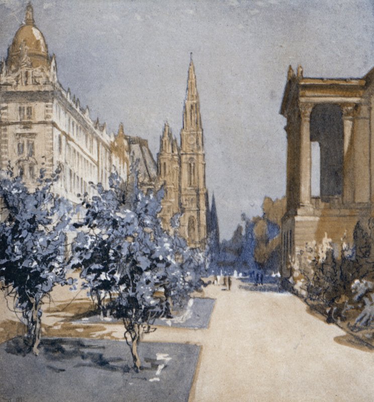 Görüşte Viyana (renkli taş) by Donald (after) Maxwell