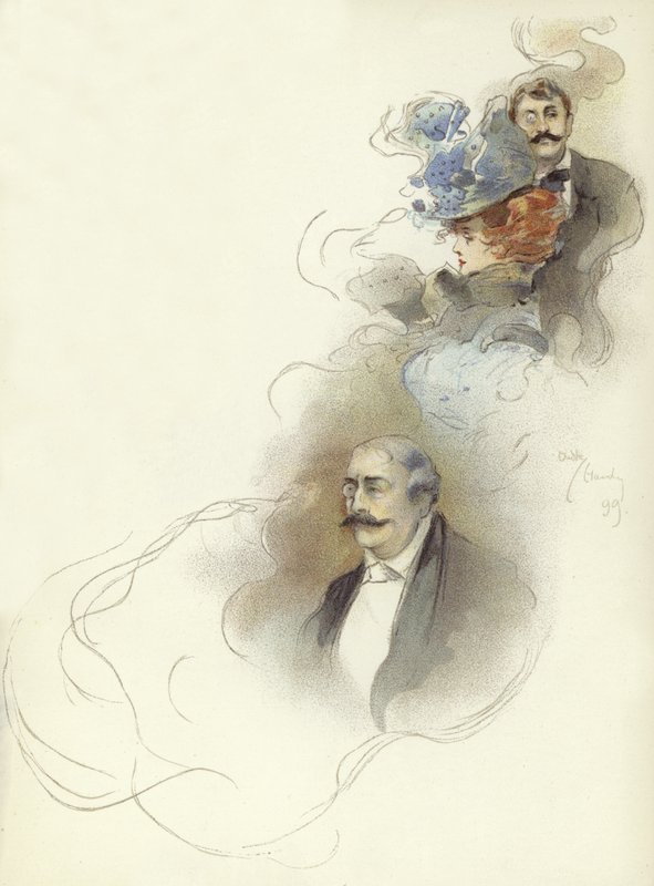 Savoy yemeğinde karakterler by Dudley Hardy