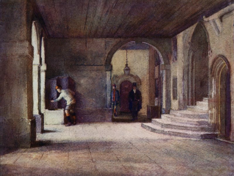 Eton: Cloisters (renkli taş) by E. D. Brinton