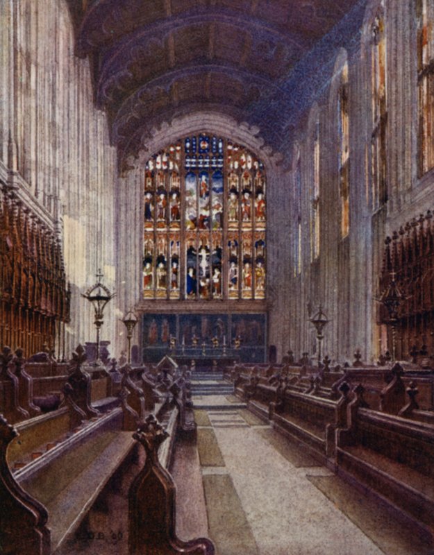 Eton: Üst Şapel (renkli taş) by E. D. Brinton