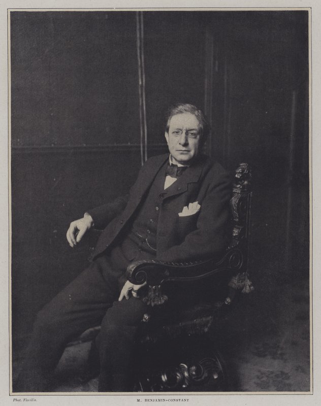 Jean-Joseph Benjamin-Constant, Fransız sanatçı by E. Fiorillo
