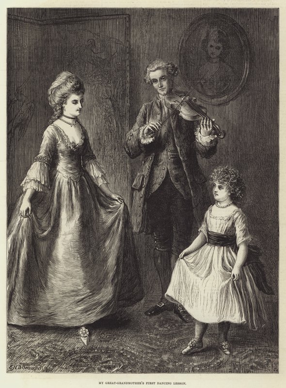 ನನ್ನ ಮುತ್ತಜ್ಜಿಯ ಮೊದಲ ನೃತ್ಯ ಪಾಠ ಟರ್ಕಿ by Ebenezer Newman Downard