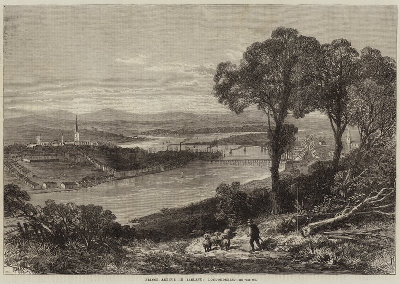 ಐರ್ಲೆಂಡ್ನಲ್ಲಿ ಪ್ರಿನ್ಸ್ ಆರ್ಥರ್, ಲಂಡನ್ಡೆರಿ ಟರ್ಕಿ by Edmund Morison Wimperis