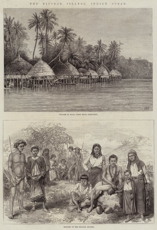 Nikobar Adaları, Hint Okyanusu by Edmund Morison Wimperis