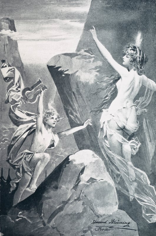 Goethes Faust için İllüstrasyon by Edmund Bruning