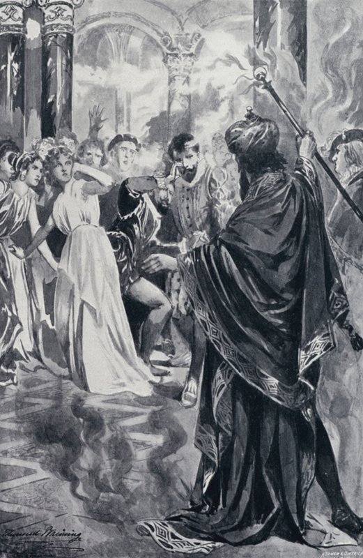 Goethes Faust için İllüstrasyon by Edmund Bruning