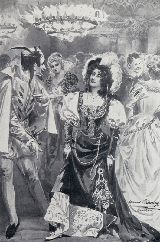 Goethes Faust için İllüstrasyon by Edmund Bruning