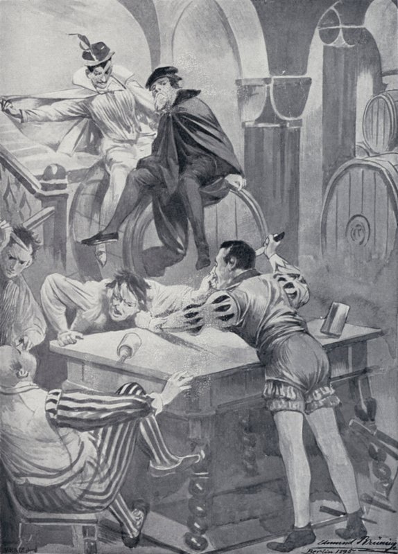 Goethes Faust için İllüstrasyon by Edmund Bruning