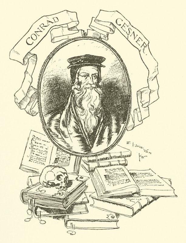 Conrad Gesner by Edmund Joseph after Sullivan