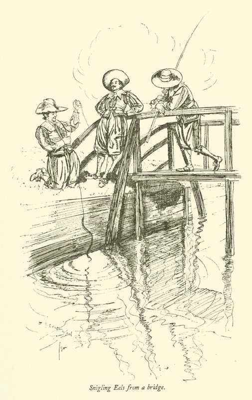 Bir köprüden yılanbalığı by Edmund Joseph after Sullivan