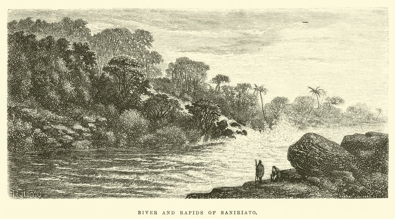 River and Rapids of Saniriato  by Edouard Riou
