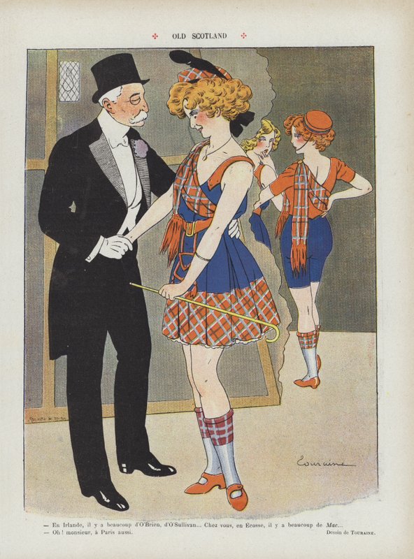 Eski İskoçya. Le Rire için İllüstrasyon by Edouard Touraine