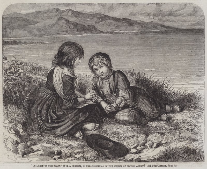 Sahildeki Çocuklar by Edward John Cobbett