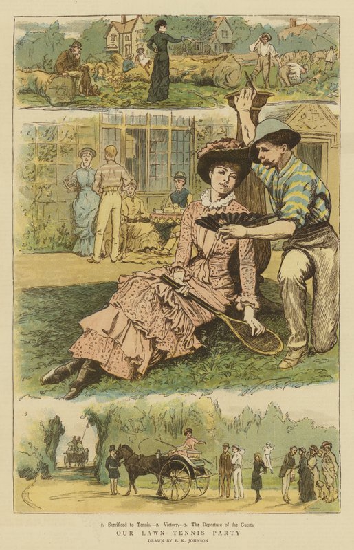 ನಮ್ಮ ಲಾನ್ ಟೆನ್ನಿಸ್ ಪಾರ್ಟಿ (ಕ್ರೋಮೋಲಿಥೋ) ಟರ್ಕ್ by Edward Killingworth Johnson