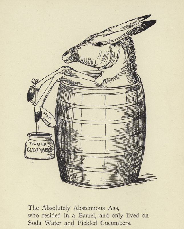The Absolutely Abstemious Ass  by Edward Lear