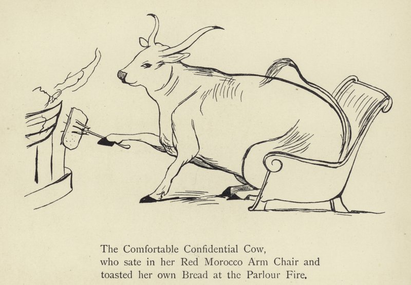 The Comfortable Confidential Cow  by Edward Lear
